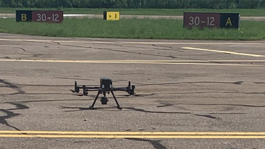 Il progetto TEMA: durante l’esercitazione, i droni hanno operato in scenari simulati di incendio boschivo.