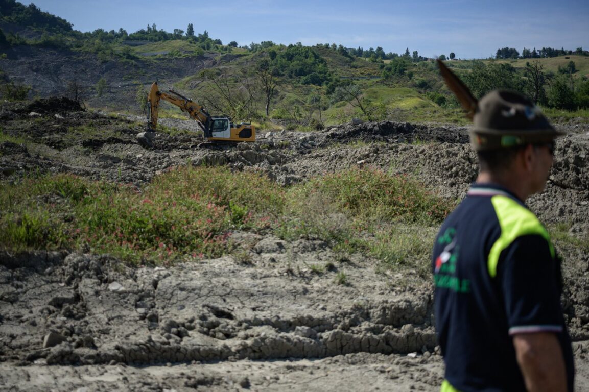 Ca' Lita, una delle quindici frane sottoposte a monitoraggio costante.