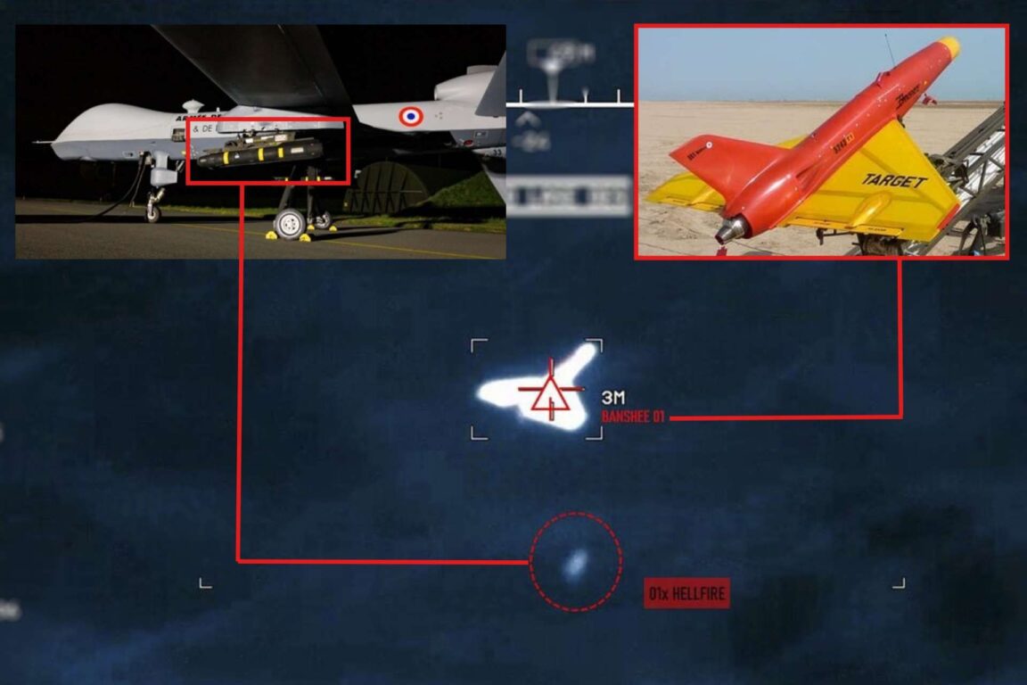 Il Reaper della 33e Escadre dell&rsquo;Arm&eacute;e de l&rsquo;Air et de l&rsquo;Espace ha intercettato e neutralizzato il drone bersaglio durante una campagna di prove.