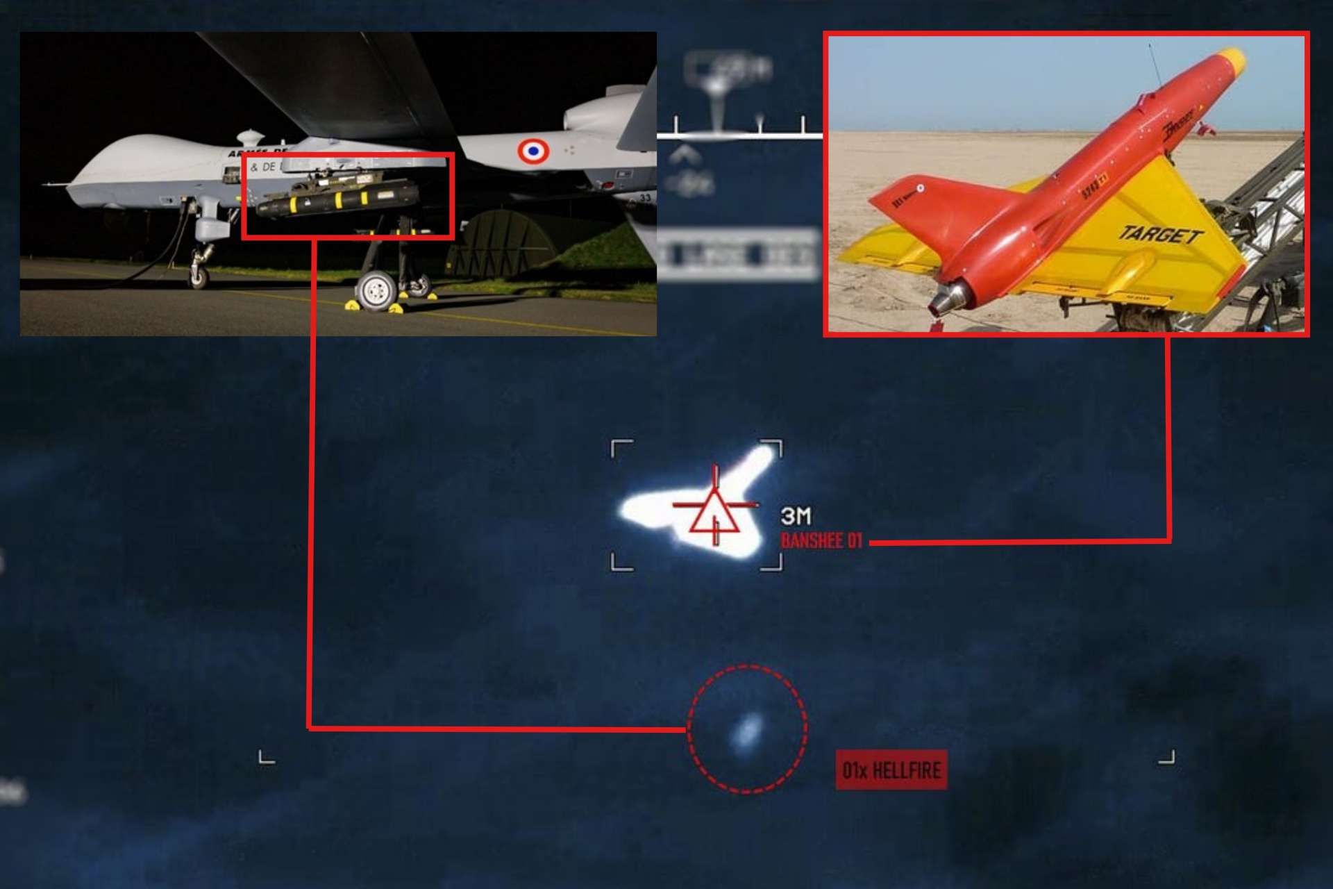 Il Reaper della 33e Escadre dell&rsquo;Arm&eacute;e de l&rsquo;Air et de l&rsquo;Espace ha intercettato e neutralizzato il drone bersaglio durante una campagna di prove.
