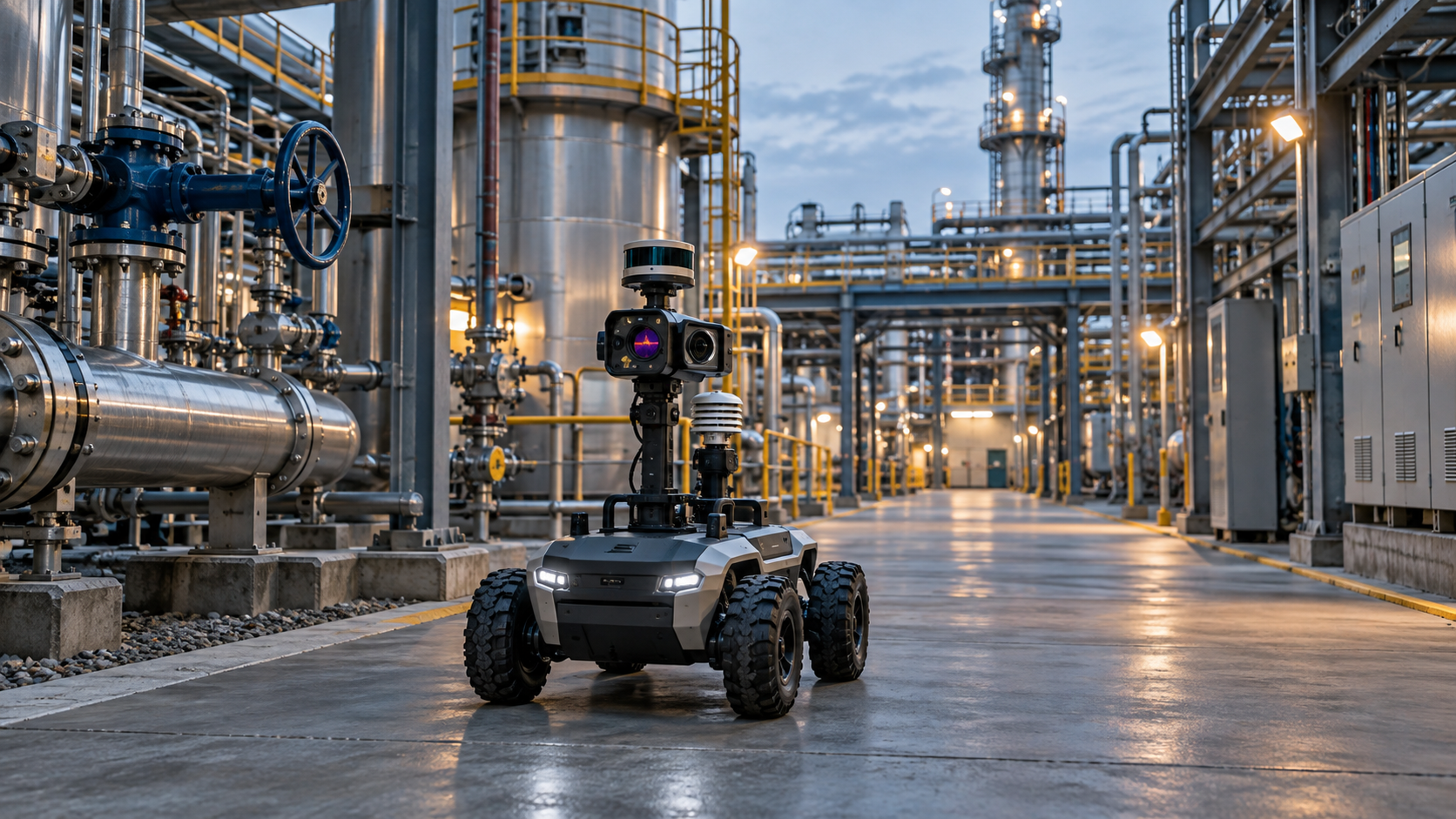 Robotica terrestre per ispezioni industriali: criteri tecnici per scegliere UGV, sensori e percorsi, gestire le eccezioni e validare il pilot.