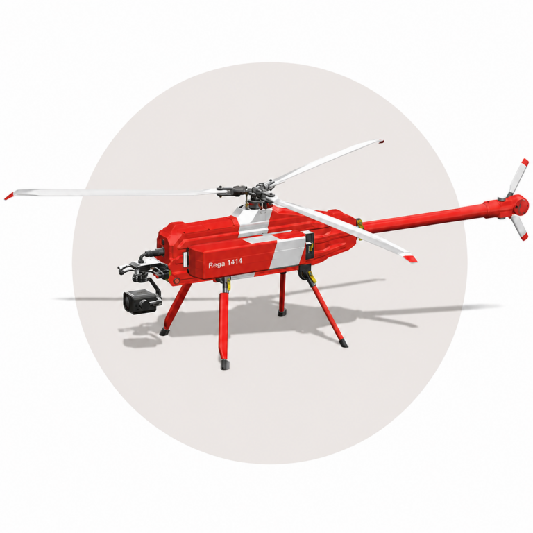 Il drone Rega integra volo autonomo, termocamera, Lifeseeker e IA. Dalla piattaforma RGA-UAV-T1A al nuovo elicottero elettrico Sabrobotix.